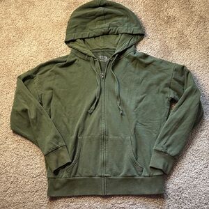 💜 3 for $10 Time and Tru Sage Green Zip-Up Jacket